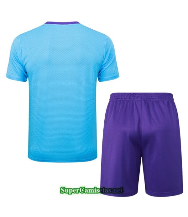 Tailandia Camiseta Kit De Entrenamiento Real Madrid Azul Claro/violeta/blanco 2025 2026 S20335