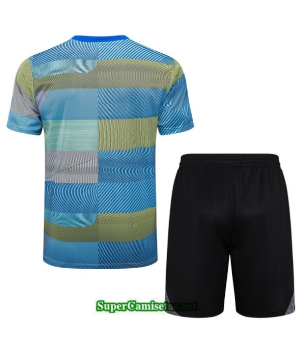 Tailandia Camiseta Kit De Entrenamiento Real Madrid Azul/verde/negro 2025 2026 S20328