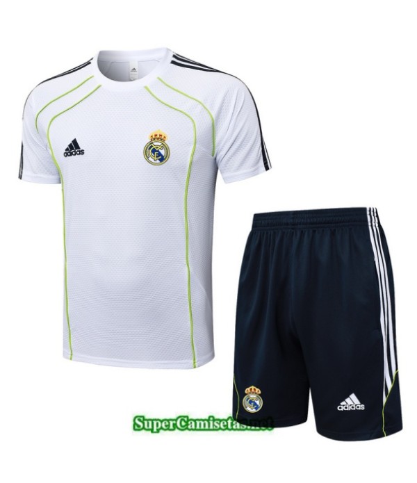 Tailandia Camiseta Kit De Entrenamiento Real Madrid Blanco/azul/verde 2025 2026 S20294