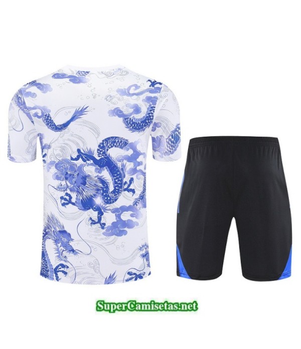 Tailandia Camiseta Kit De Entrenamiento Real Madrid Blanco/negro/azul 2025 2026 S20282
