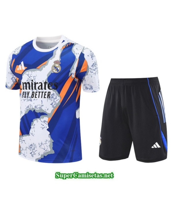 Tailandia Camiseta Kit De Entrenamiento Real Madrid Blanco/negro/azul 2025 2026 S20283