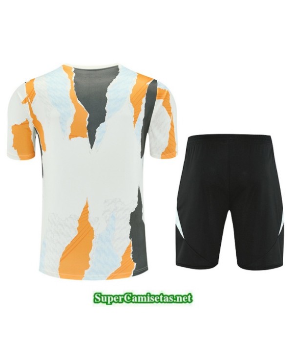 Tailandia Camiseta Kit De Entrenamiento Real Madrid Blanco/negro/azul Claro 2025 2026 S20284