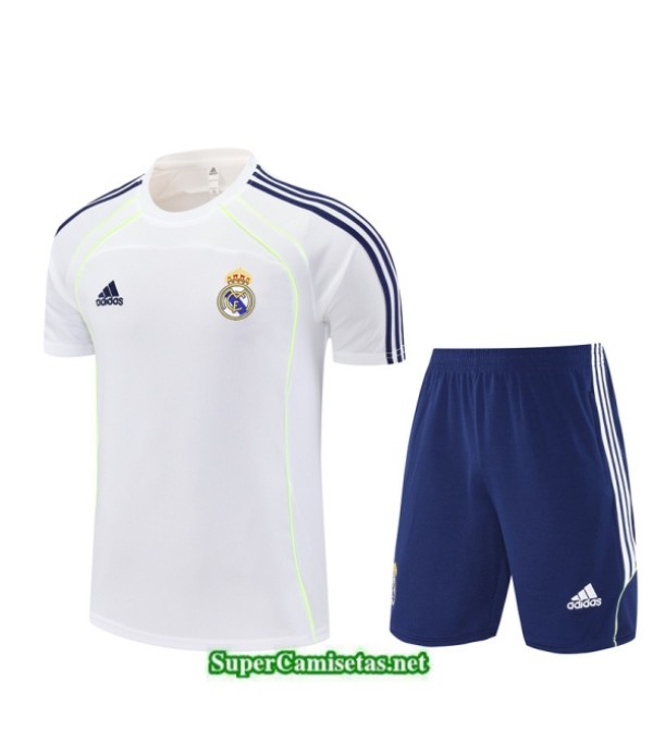 Tailandia Camiseta Kit De Entrenamiento Real Madrid Niño Blanco/azul Marino 2025 2026 S20226