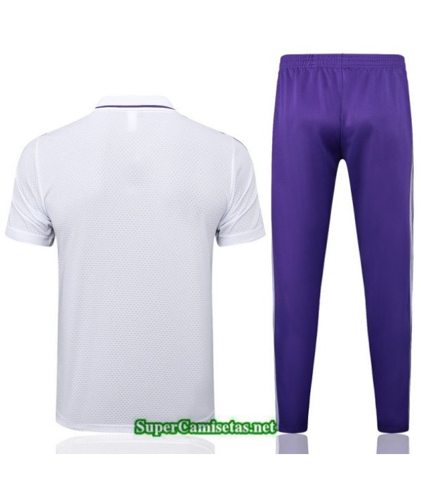 Tailandia Camiseta Kit De Entrenamiento Real Madrid Polo Blanco/violeta 2025 2026 S20295