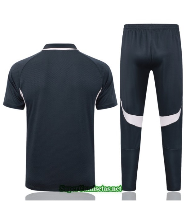 Tailandia Camiseta Kit De Entrenamiento Real Madrid Polo Gris Oscuro/blanco 2025 2026 S20346