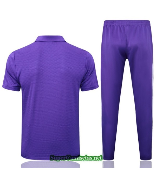 Tailandia Camiseta Kit De Entrenamiento Real Madrid Polo Violeta/blanco 2025 2026 S20351