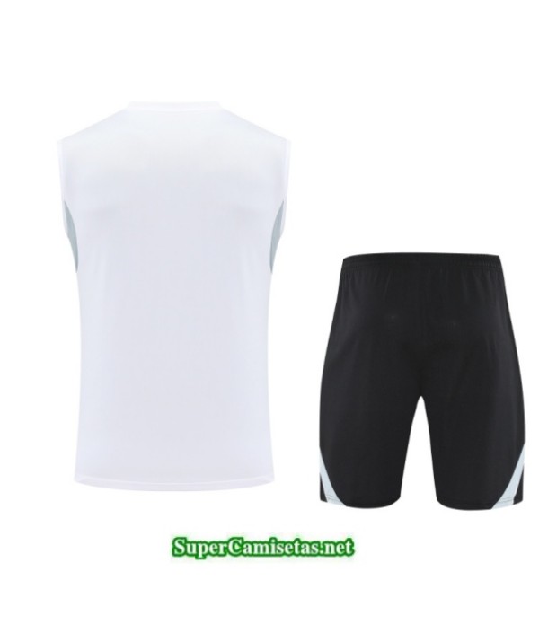Tailandia Camiseta Kit De Entrenamiento Real Madrid Sin Mangas Blanco/verde 2025 2026 S20248