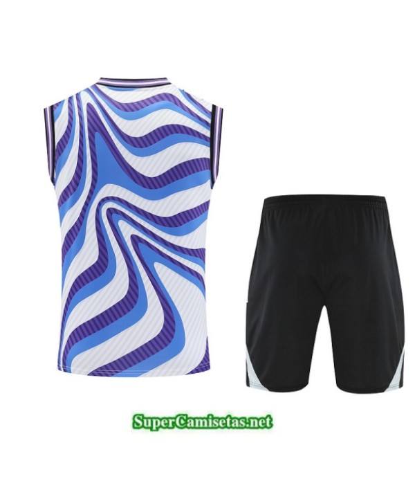 Tailandia Camiseta Kit De Entrenamiento Real Madrid Sin Mangas Violeta/negro/blanco 2025 2026 S20275