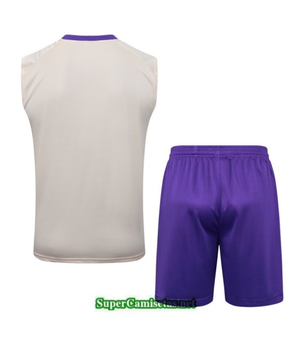 Tailandia Camiseta Kit De Entrenamiento Real Madrid Sin Mangas Albaricoque/violeta 2025 2026 S20274