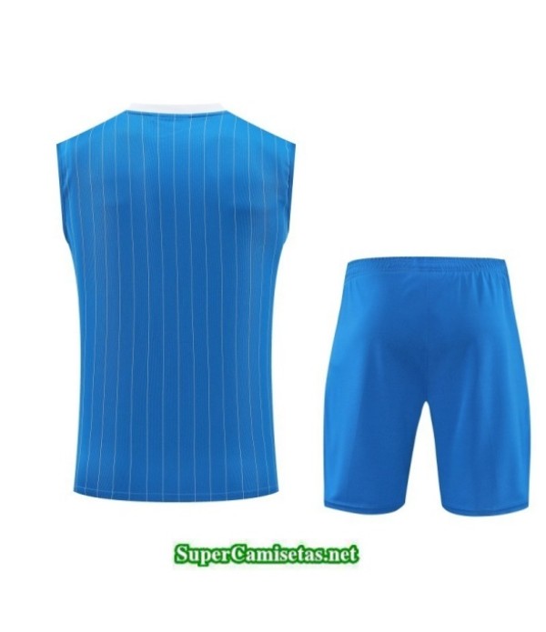 Tailandia Camiseta Kit De Entrenamiento Real Madrid Sin Mangas Azul Celeste/blanco 2025 2026 S20280