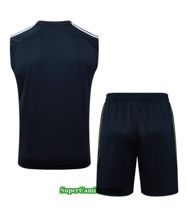Tailandia Camiseta Kit De Entrenamiento Real Madrid Sin Mangas Verde/verde/blanco 2025 2026 S20271