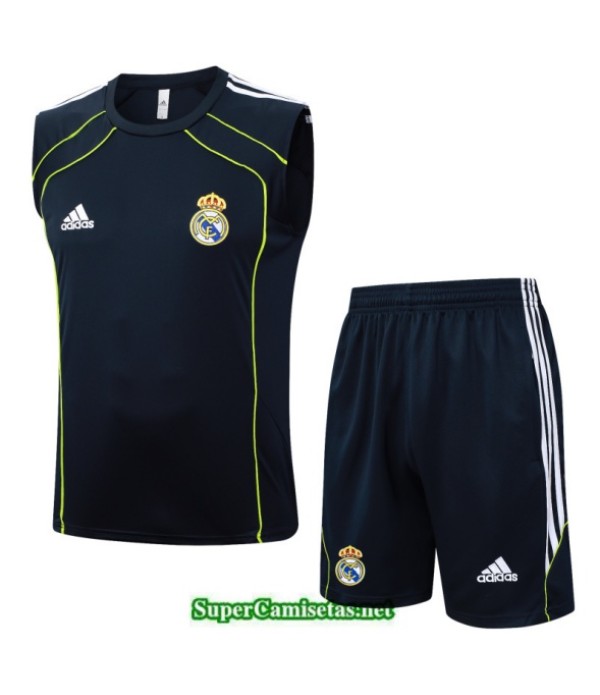 Tailandia Camiseta Kit De Entrenamiento Real Madrid Sin Mangas Verde/verde/blanco 2025 2026 S20271