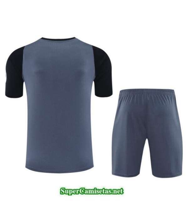 Tailandia Camiseta Kit De Entrenamiento Real Madrid Goalkeeper Short Gris/negro 2025 2026 S20356