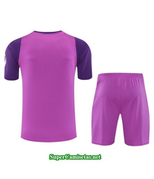 Tailandia Camiseta Kit De Entrenamiento Real Madrid Goalkeeper Short Violeta/blanco 2025 2026 S20357