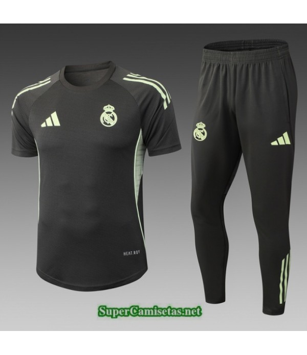 Tailandia Camiseta Kit De Entrenamiento Real Madrid Negro 2025 2026 S20312