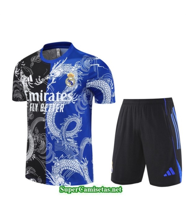 Tailandia Camiseta Kit De Entrenamiento Real Madrid Negro/azul 2025 2026 S20332