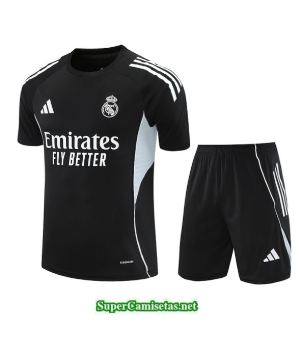 Tailandia Camiseta Kit De Entrenamiento Real Madrid Negro/verde/blanco 2025 2026 S20311