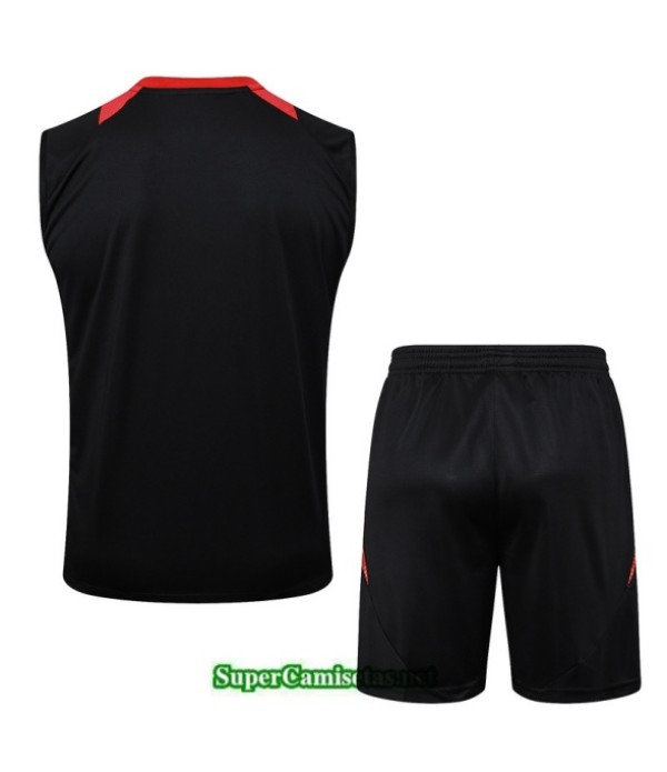 Tailandia Camiseta Kit De Entrenamiento Sc Internacional Sin Mangas Negro/rojo 2025 2026 S20136