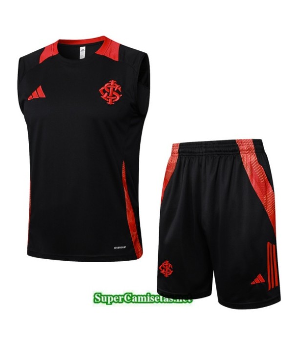 Tailandia Camiseta Kit De Entrenamiento Sc Internacional Sin Mangas Negro/rojo 2025 2026 S20136