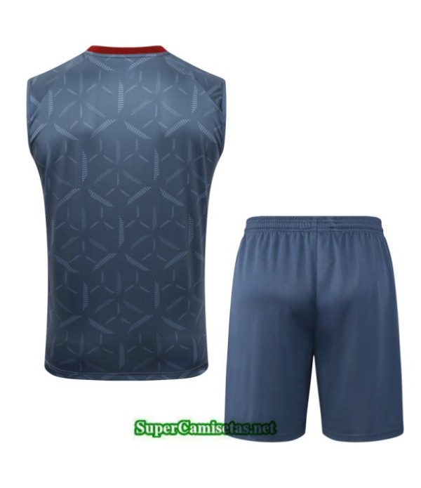 Tailandia Camiseta Kit De Entrenamiento Sao Paulo Sin Mangas Gris 2025 2026 S20131