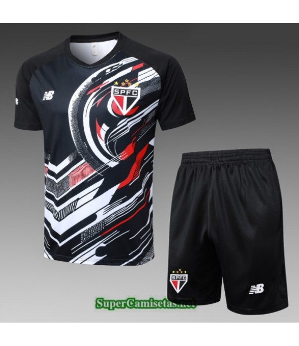 Tailandia Camiseta Kit De Entrenamiento Sao Paulo Negro 2025 2026 S20133