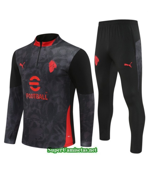 Tailandia Chandal Ac Milan Negro/rojo 2025 2026 S21672
