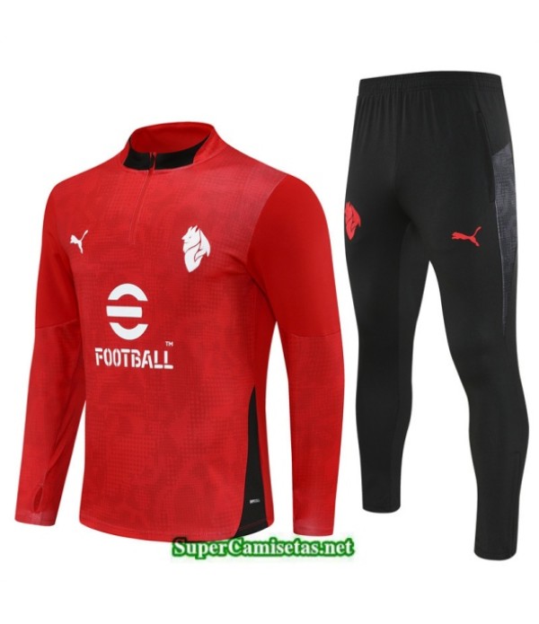 Tailandia Chandal Ac Milan Rojo/negro 2025 2026 S21673