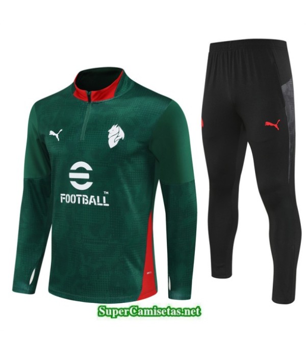 Tailandia Chandal Ac Milan Verde/negro/rojo 2025 2026 S21675