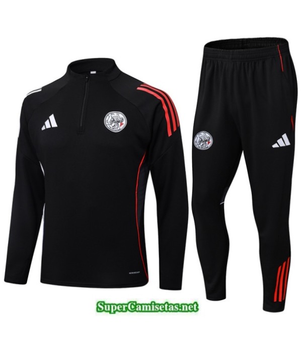 Tailandia Chandal Ajax Negro/rojo/blanco 2025 2026 S21306