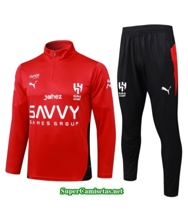 Tailandia Chandal Al Hilal Saudi Rojo/negro 2025 2026 S21316