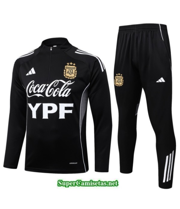 Tailandia Chandal Argentina Niño Negro/blanco 2025 2026 S21916