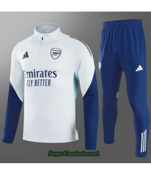 Tailandia Chandal Arsenal Niño Gris Clair/azul Marino 2025 2026 S21940