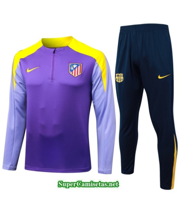 Tailandia Chandal Atletico Madrid Niño Violeta/azul/amarillo 2025 2026 S21762