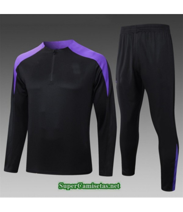 Tailandia Chandal Barcelona Niño Negro/violeta 2025 2026 S21785