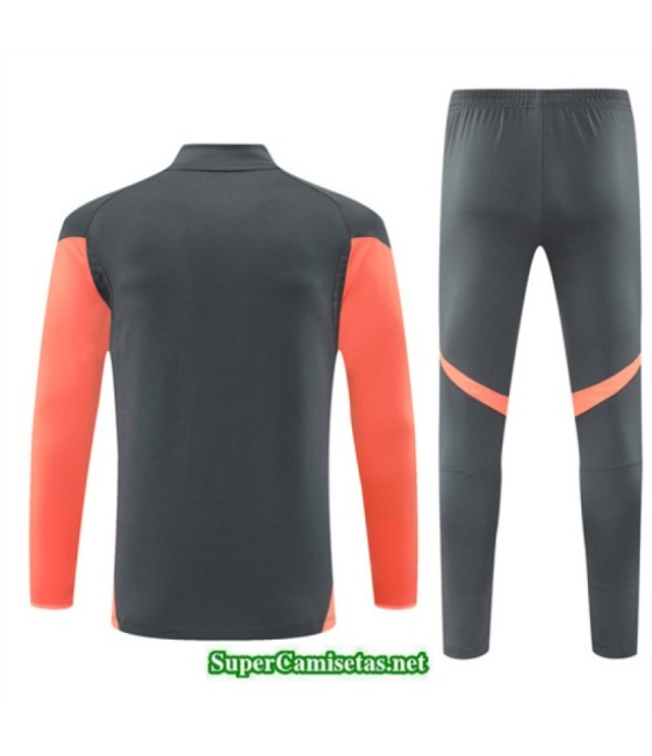 Tailandia Chandal Bayern Munich Niño Gris Oscuro/naranja 2025 2026 S21754