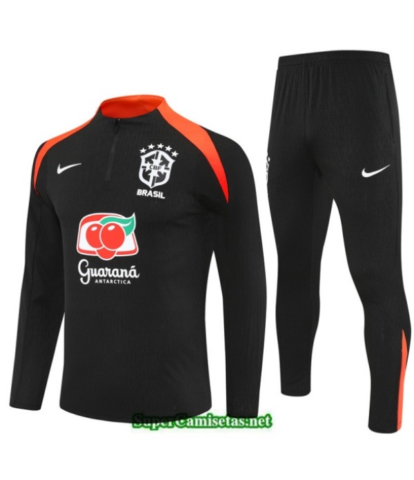 Tailandia Chandal Brasil Negro/naranja 2025 2026 S21617