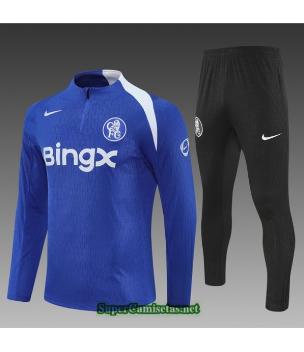 Tailandia Chandal Chelsea Player Niño Azul/negro/blanco 2025 2026 S21944
