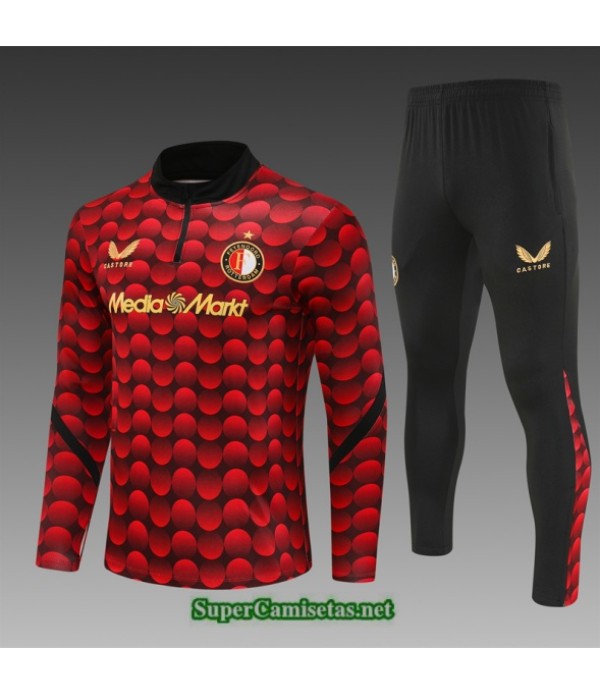Tailandia Chandal Feyenoord Niño Rojo/negro 2025 2026 S21722