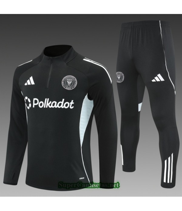 Tailandia Chandal Inter Miami Niño Negro/blanco 2025 2026 S21731