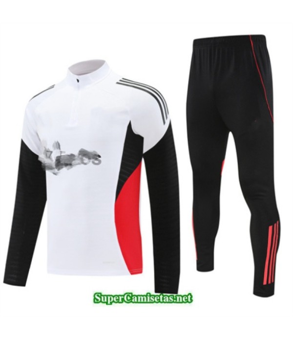 Tailandia Chandal Manchester United Blanco/negro/rojo 2025 2026 S21666