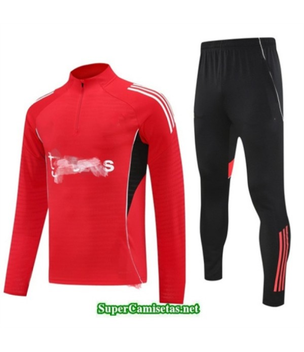 Tailandia Chandal Manchester United Rojo/negro/blanco 2025 2026 S21664