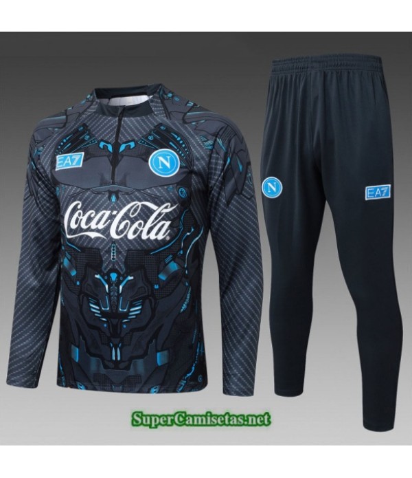 Tailandia Chandal Napoli Niño Gris Oscuro 2025 2026 S21971