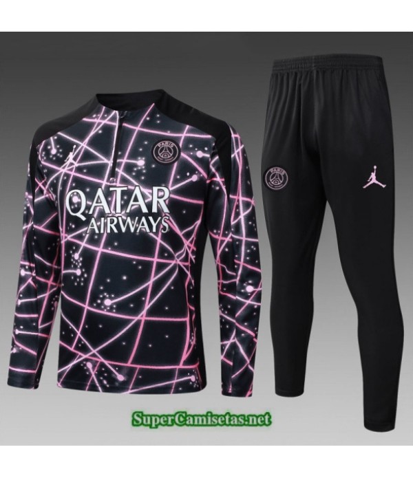 Tailandia Chandal Psg Niño Negro 2025 2026 S21895