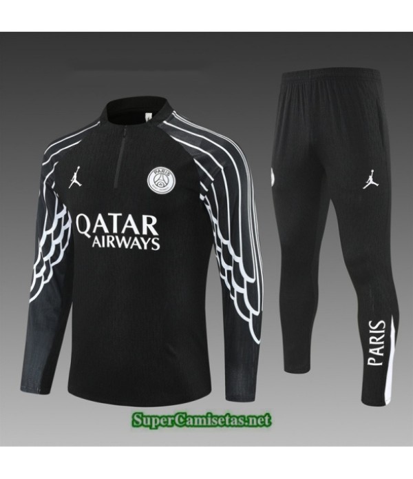 Tailandia Chandal Psg Niño Negro/blanco/ 2025 2026 S21884