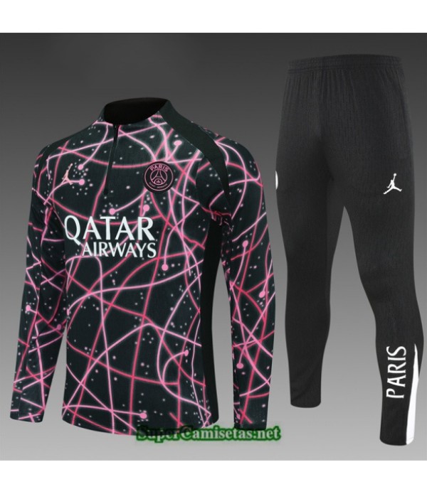 Tailandia Chandal Psg Niño Negro/rosa 2025 2026 S21888