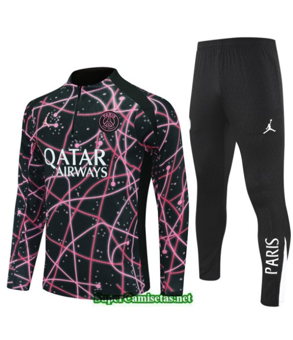 Tailandia Chandal Psg Negro/rosa 2025 2026 S21574