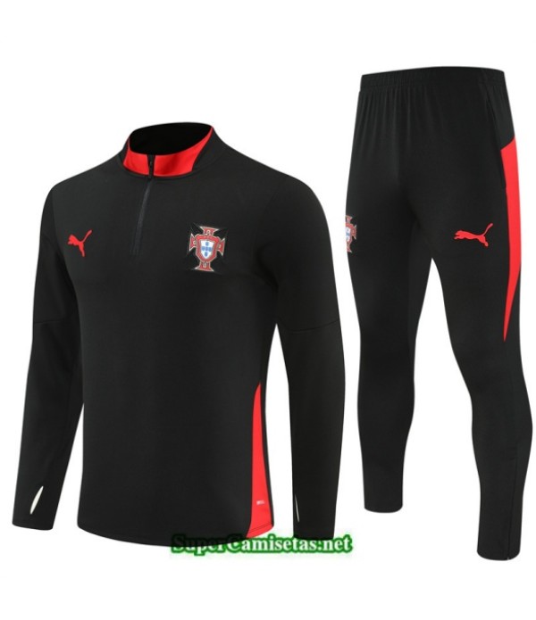 Tailandia Chandal Portugal Niño Negro/rojo 2025 2026 S21931