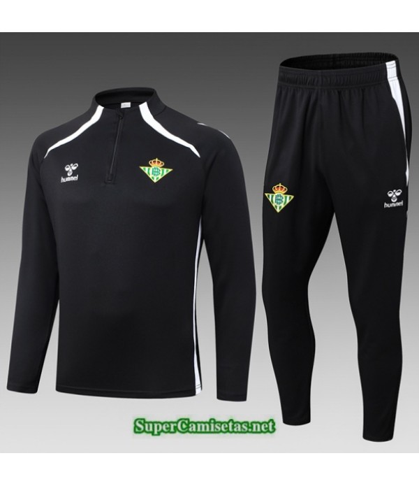 Tailandia Chandal Real Betis Niño Negro/blanco 2025 2026 S21790