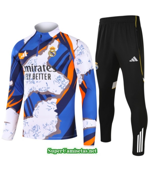Tailandia Chandal Real Madrid Blanco/azul/negro 2025 2026 S21552