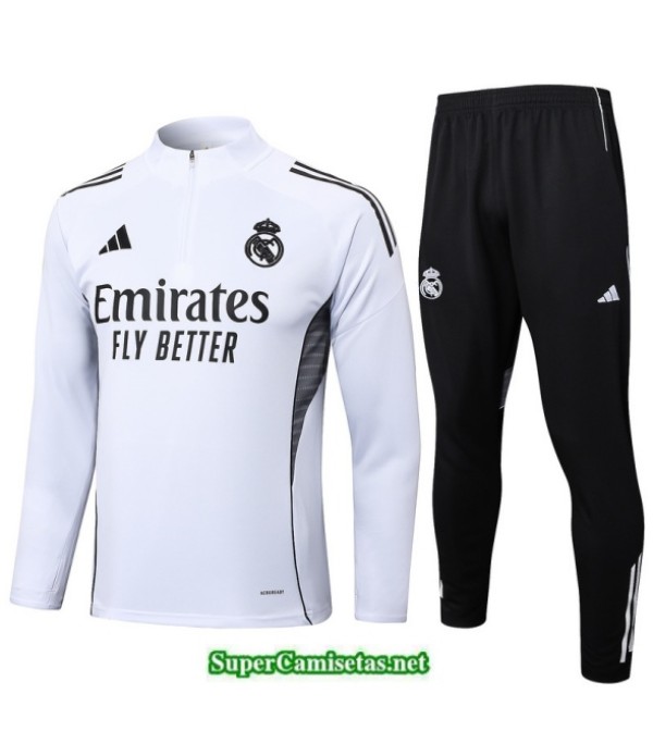 Tailandia Chandal Real Madrid Blanco/negro 2025 2026 S21467